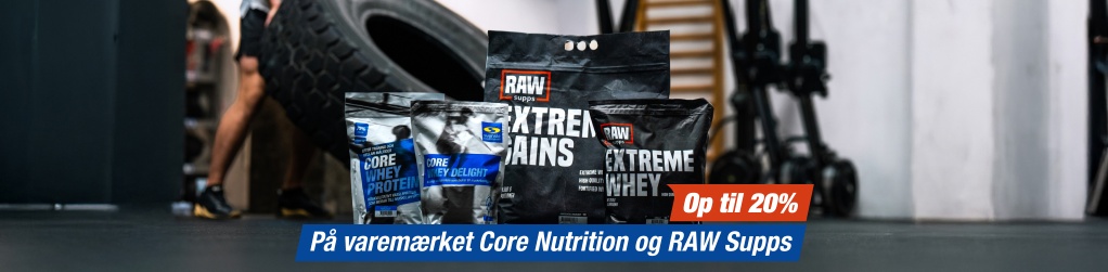 Julegave til dig - F� op til 20% p� varem�rket Core Nutrition & RAW Supps ved k�b for 500 kr. i butikken